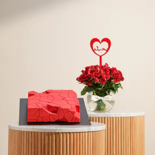 Dinara Kasko Red Cake | I Love You Flowers