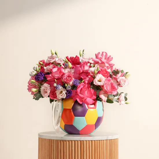 Color Symphony Flowers Vase