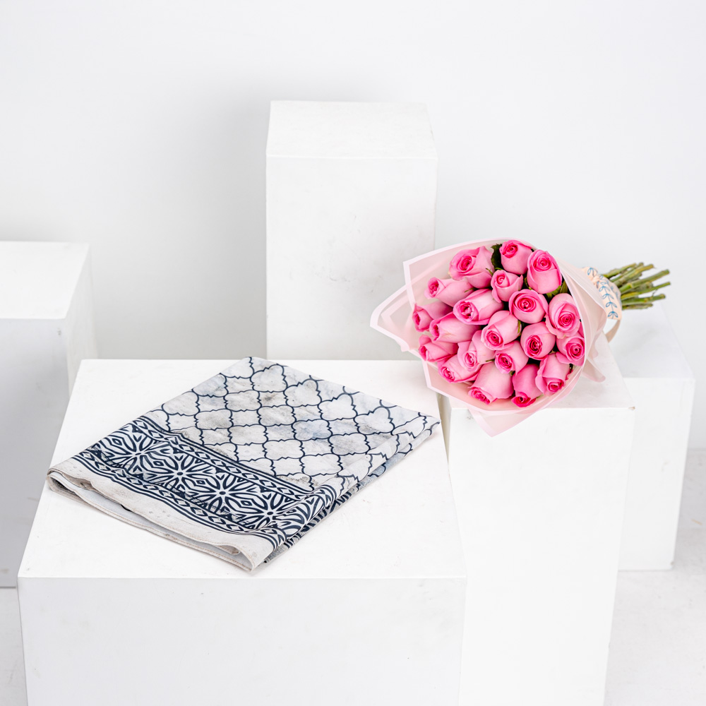 Jude Nablus Scarf | Rose Revival Bouquet