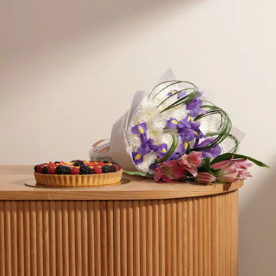 Rose Ribbon Fruit Tart | Flowers Rose Ribbon Fruit Tart | Flowers