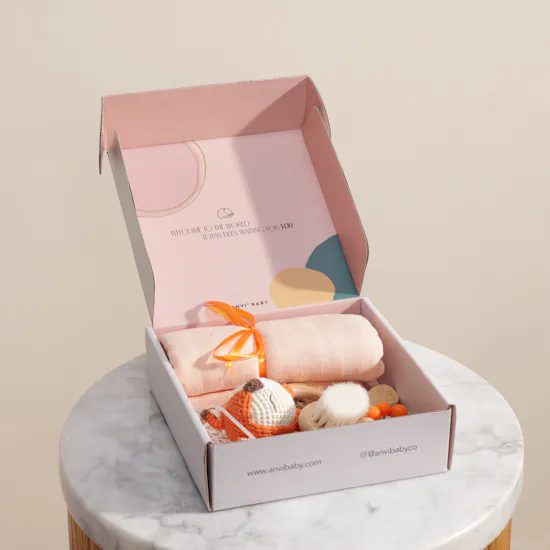 Anvi Baby Newborn Baby Orange Fox Gift Set