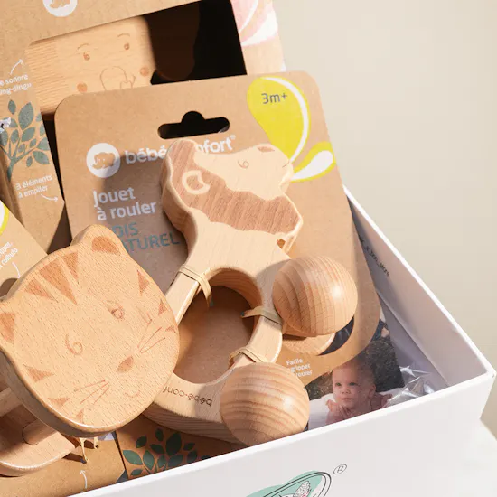 Peek A Boo Joyful Wooden Animals Gift Box