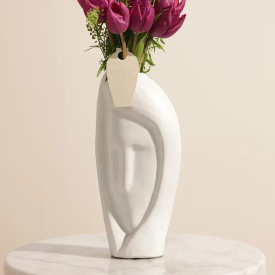Graceful Purple Flower Vase