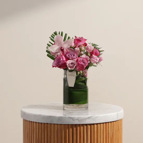 Violet Symphony Flower Vase
