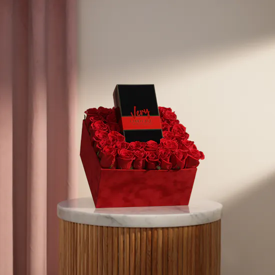 Luxury Women's Perfume | Crimson Love Rose Box