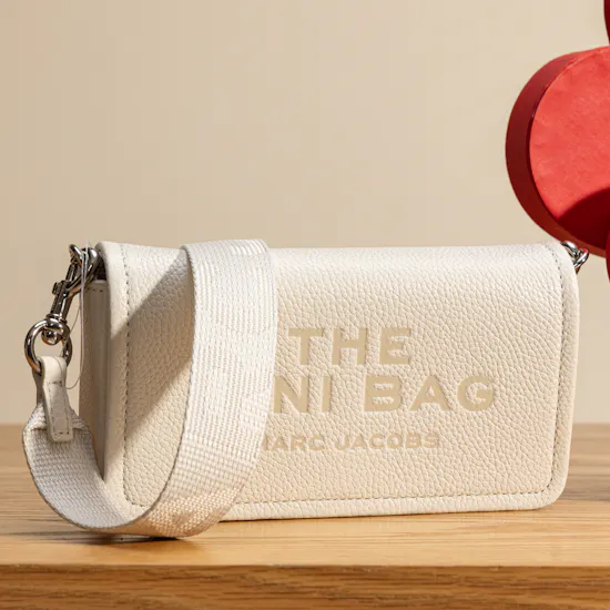 Marc Jacobs Crossbody Mini Bag | Fleur Red Heart Chocolate Box and Flowers