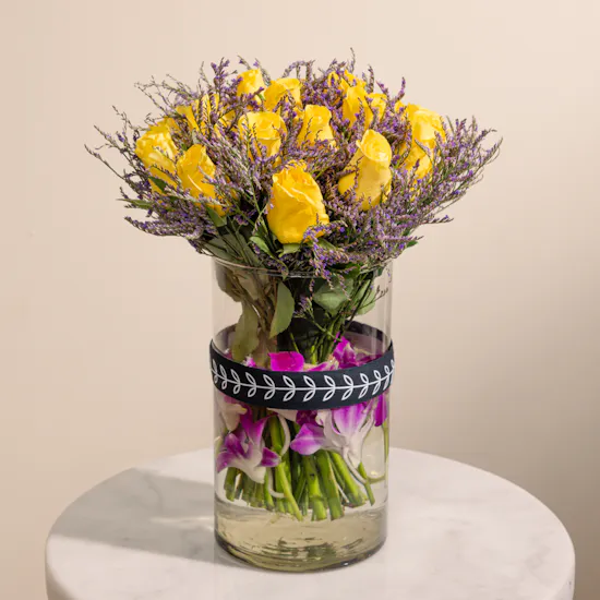 Yellow Roses | Summer Vase