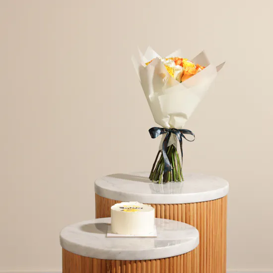 Cake Boutique Happy Birthday Duck Cake | Sunshine Delight Bouquet