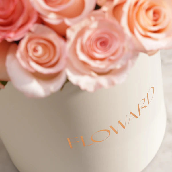 Inspired Light Pink Roses Box | 25 Flowers