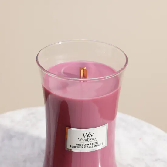 WoodWick Wild Berry & Beets Large Hourglass Candle | 609 g