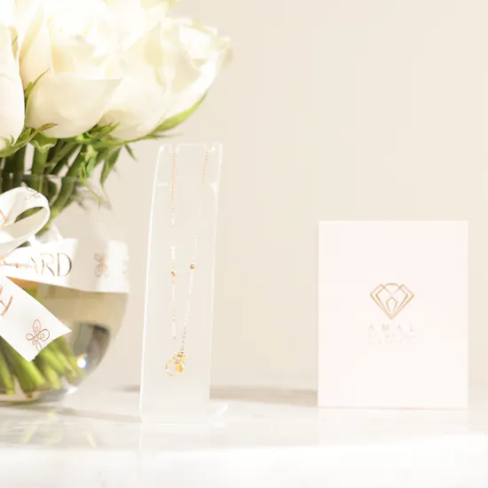 Amal Almajed Gold Link Necklace | Congrats Grad Flowers
