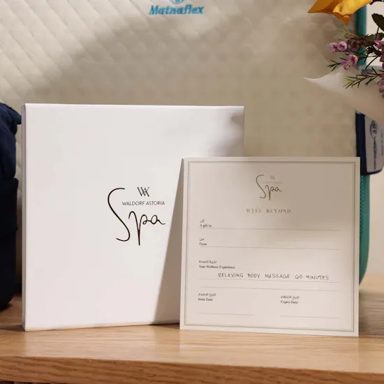 Waldorf Astoria Spa Relaxing Body Massage Gift Voucher | Get Well Soon Set With Flower Bouquet