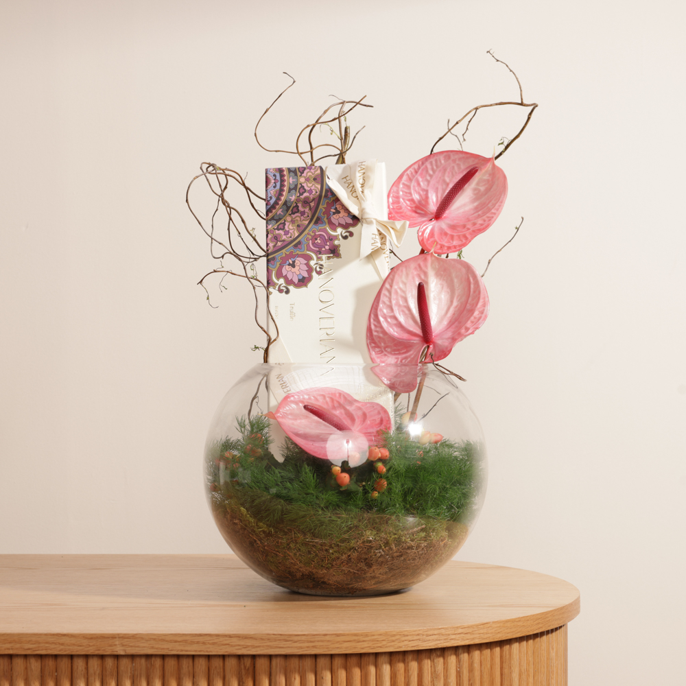 شوكولاتة ترافل من هنوفيرين | زهور ورديه