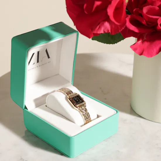 Zia Elegant Women's Watch | Delightful Birthday Flowers and Balloon