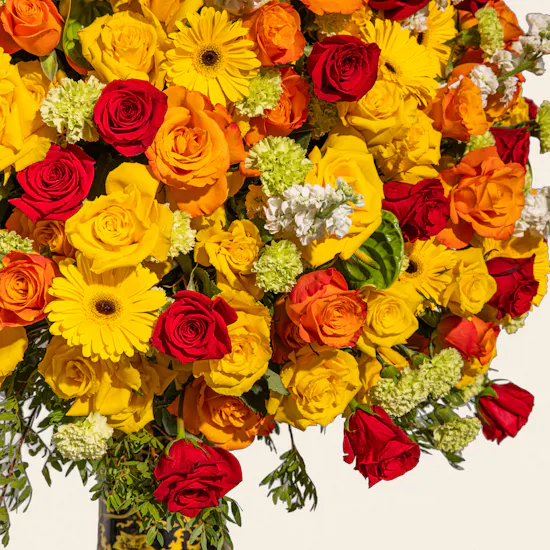 The Golden Majesty Colossal Flower Vase