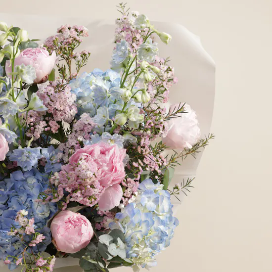 Pink and Blue Sonata Flower Box