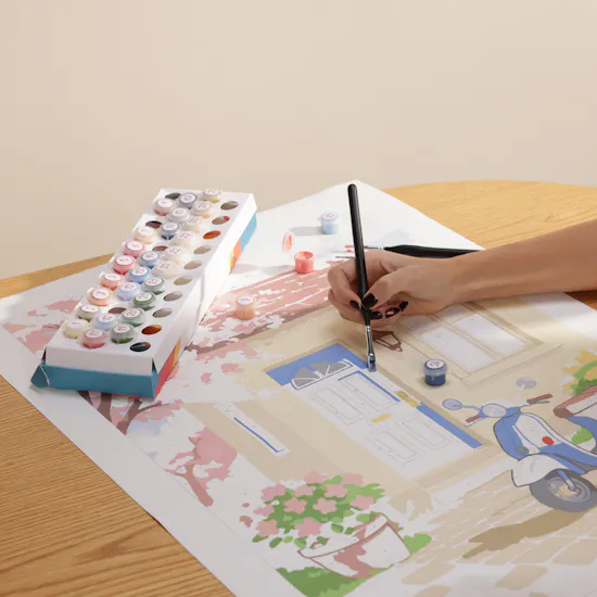 uPaint Gardens of Yesterday Paint by Numbers Kit