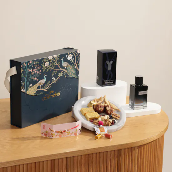 MyGovindas Rakhi Mixed Sweets Hamper | Yves Saint Laurent Y EDP for Men