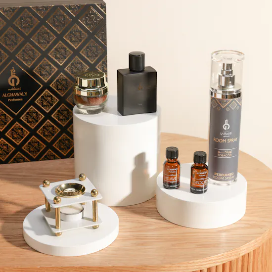 Al Ghawaly Perfumes Luxury Wooden Gift Box