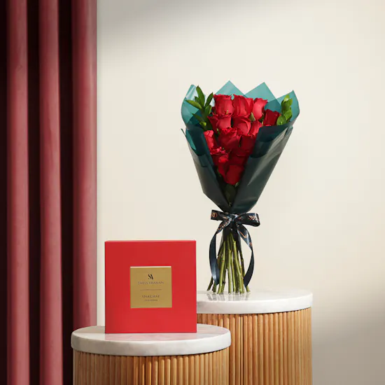 Swiss Arabian Shaghaf Oud Ahmar Unisex Gift Set | Endless Red Flowers