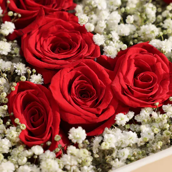I Love You Red Rose Box