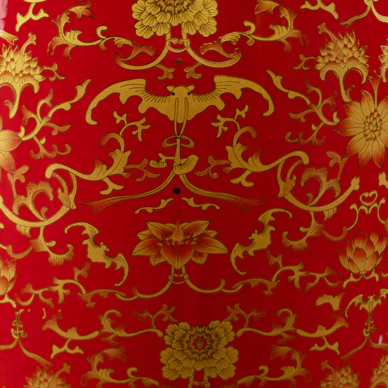Luscious Red and Gold Urn | 180 cm