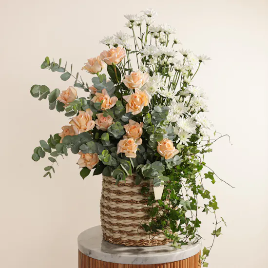 Cascade of Grace Flower Basket