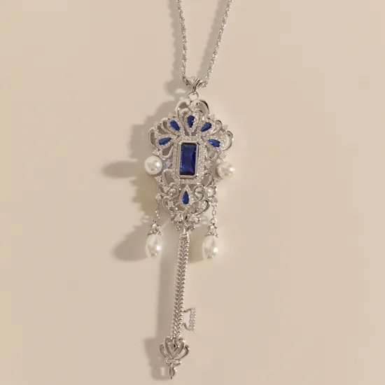 Floward Royal Key Silver Necklace