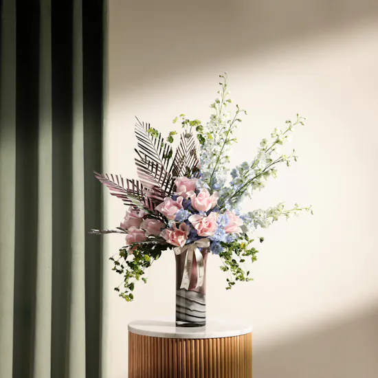 Lush Colorwave Flowers Vase