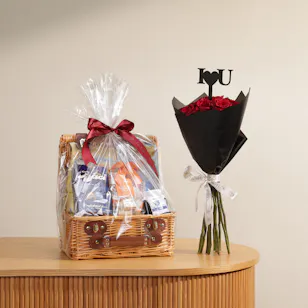 Eataly A Little Something Hamper | Forever Yours Flower Bouquet