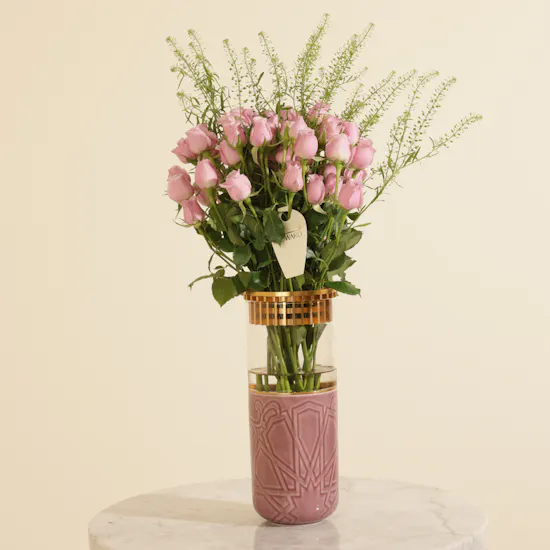 Otantik Luxury Majlis Purple Flower Vase