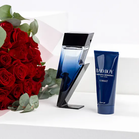 Carolina Herrera Bad Boy Men Set | Valentine's Bouquet