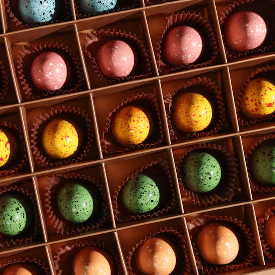 Ghazl Chocolatier Colorful Easter Egg Chocolate Box