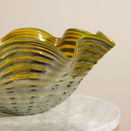 Floward Yellow Glass Vase