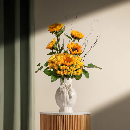 Pure Sunshine Flower Vase