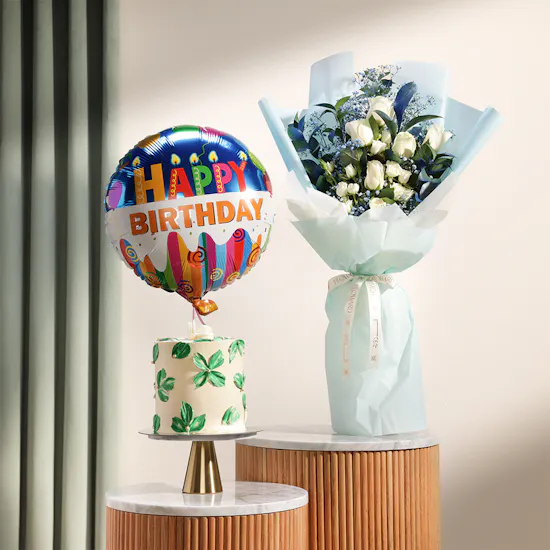 Floward Artistic Cake | Birthday Flowers