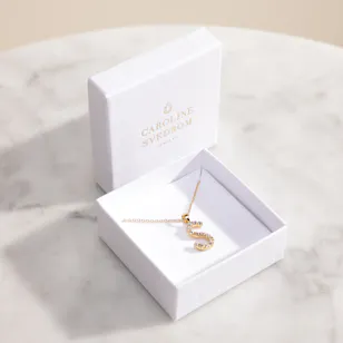 Caroline Svedbom Mini Letter S Crystal Necklace Caroline Svedbom Mini Letter S Crystal Necklace
