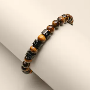 Aigner Marizo Black and Brown Men's Bracelet