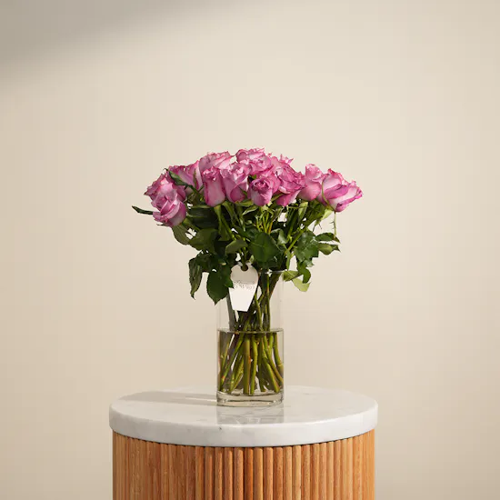 Purple Luxe Rose Vase