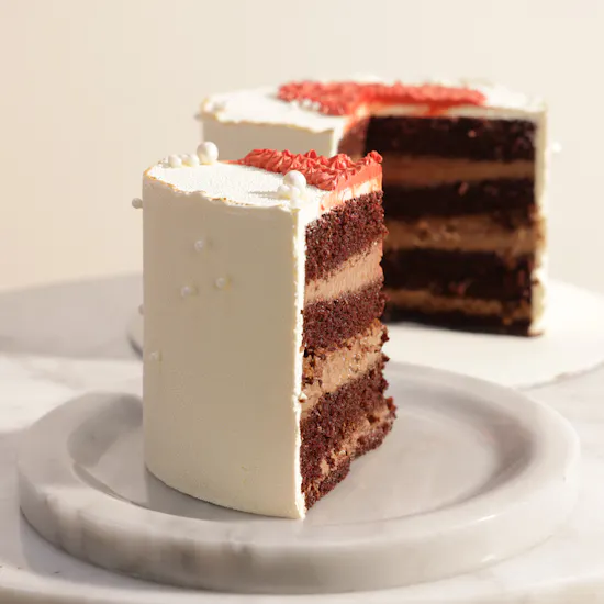 Floward Red Heart Chocolate Cake