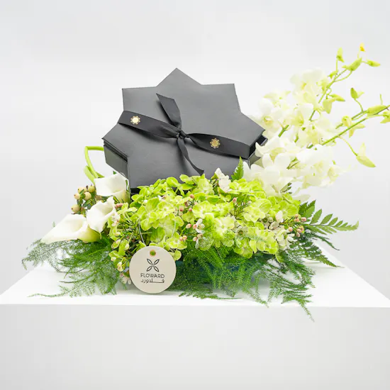 Tasneem Eshki Grace Rosary | Charming Flowers Arrangement