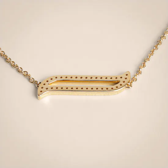 Damas Alif Yellow Gold Diamond Women's Bracelet