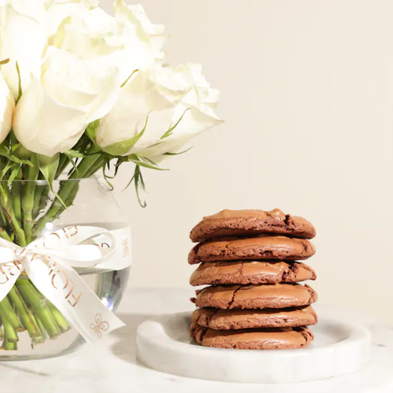 Chin Chin Brownie Cookies Box | Bloom Magic Flowers