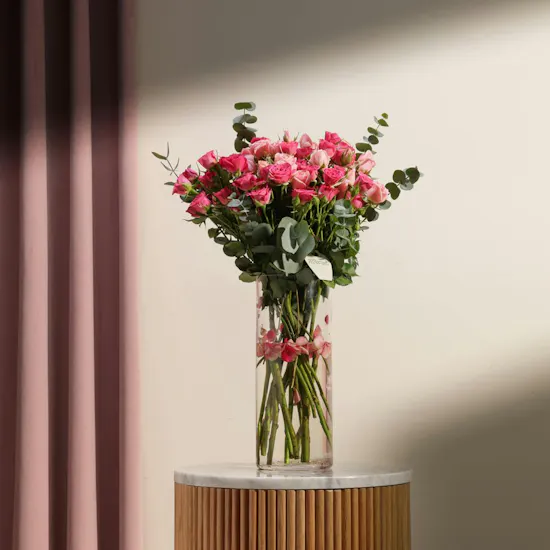 Graceful Baby Roses Vase