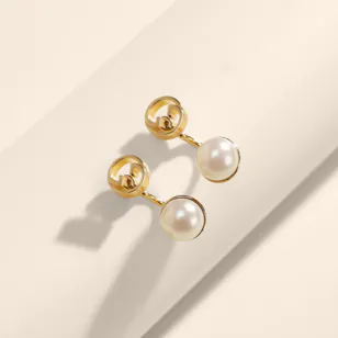 Gucci Blondie Resin Pearl Women's Earrings Gucci Blondie Resin Pearl Women's Earrings