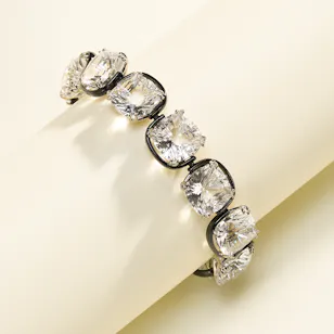 Swarovski Harmonia White Cushion Cut Crystals Women's Bracelet