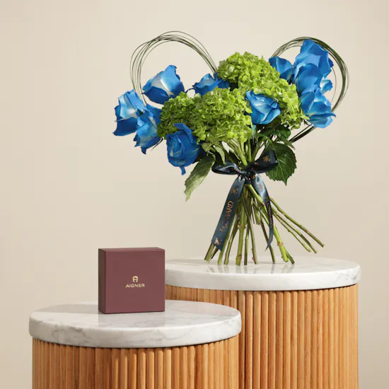 Aigner Gents Fashion Brown Leather Bracelet | Gentle Charm Flowers