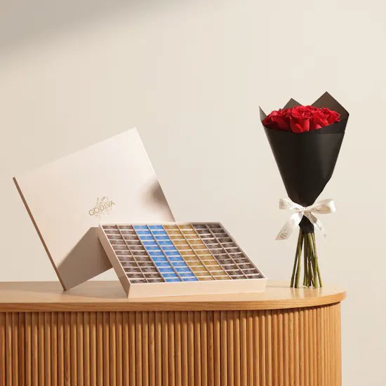 Godiva Napolitains Luxury Chocolate Box | Elegant Flowers Bouquet