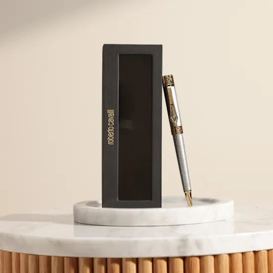 Roberto Cavalli Silver and Gold Pen
