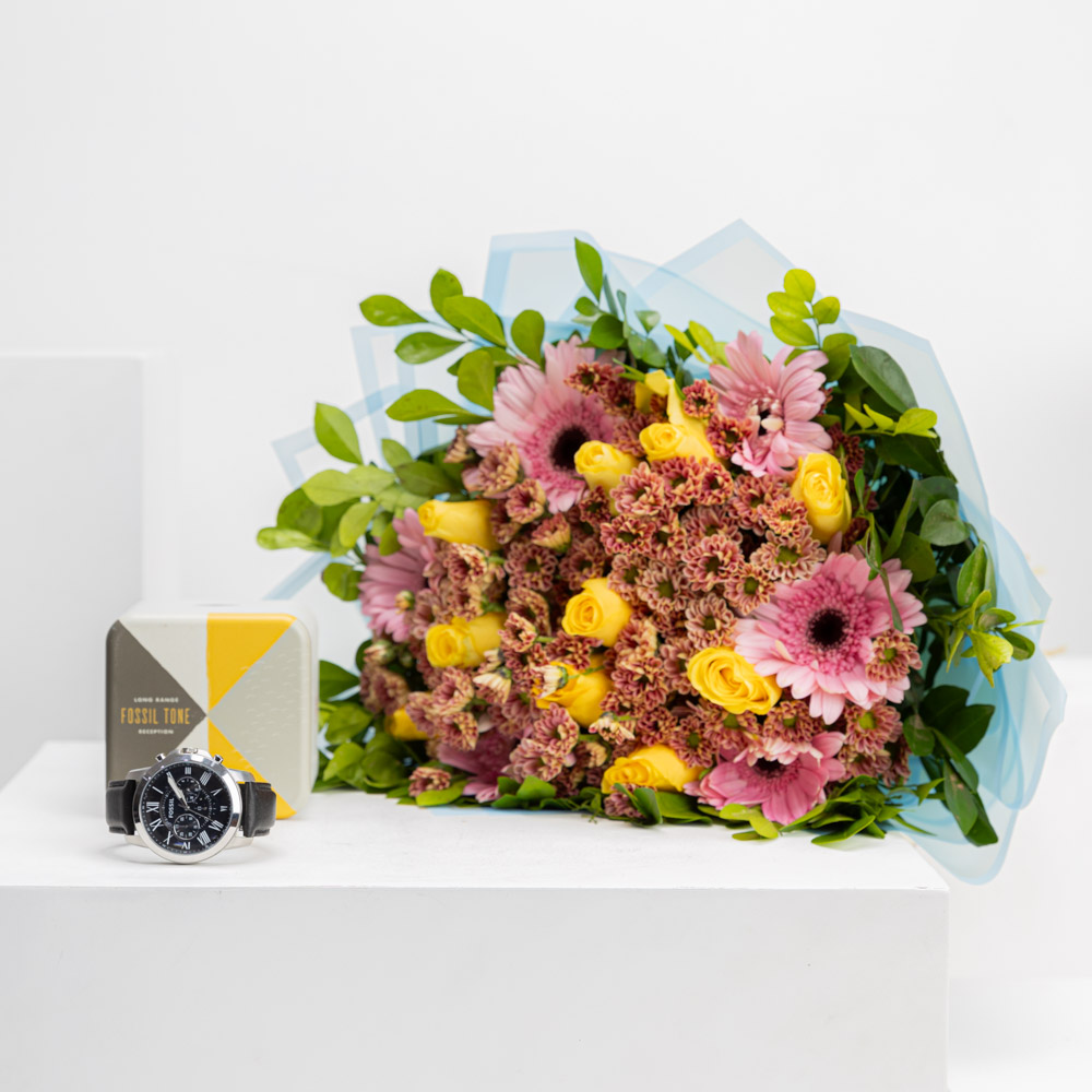 ساعة فوسيل جرانت كرونوغراف للرجال | باقة بارادايس